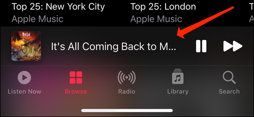 برنامه Music app را در آیفون یا آیپد خود باز کنید