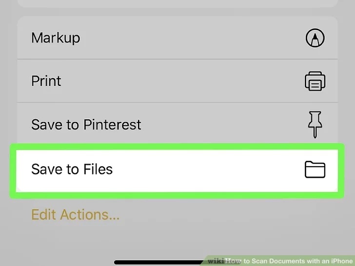 بر روی گزینه Save to files بزنید