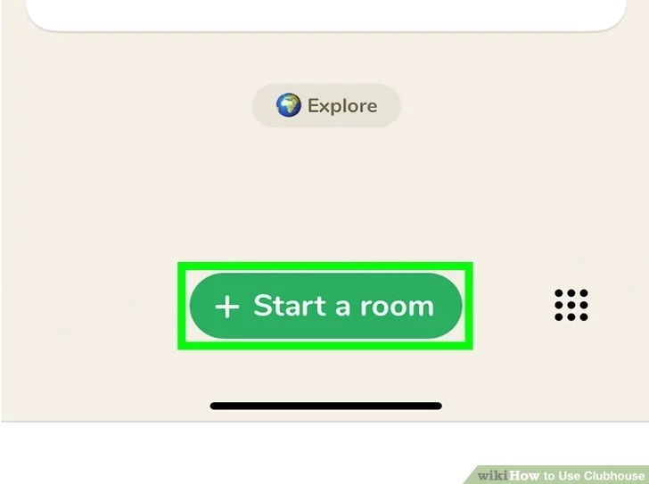 بر روی گزینه Start a Room بزنید