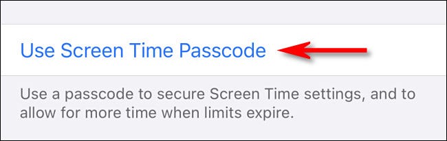 قرار دادن رمز عبور برای دسترسی به Screen Time