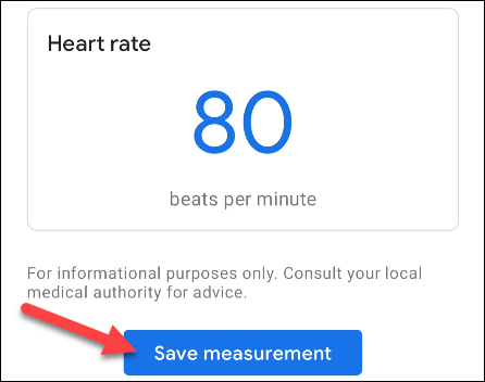 بر روی گزینه Save Measurement بزنید
