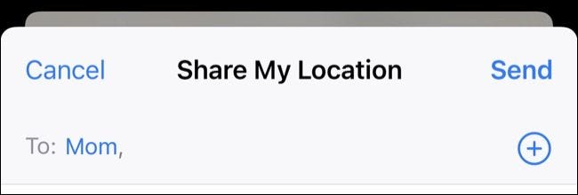 بر روی گزینه Share My Location بزنید