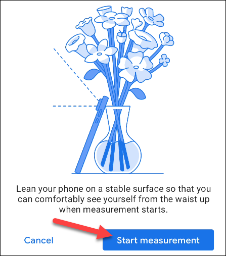 بر روی گزینه Start Measurement بزنید