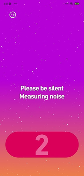 اندازه گیری سکوت در برنامه dolby on