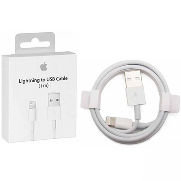 جعبه کابل شارژ موبایل اپل iPhone 7 USB to Lightning 1m