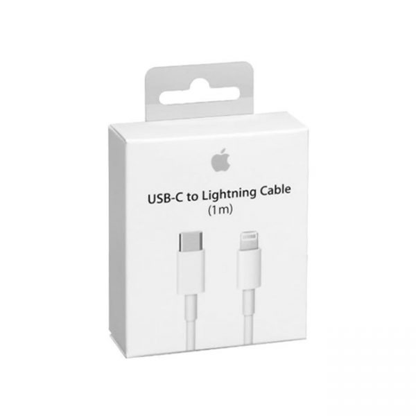 جعبه کابل شارژ موبایل اپل iPhone 11 Pro Max USB-C to Lightning 1m
