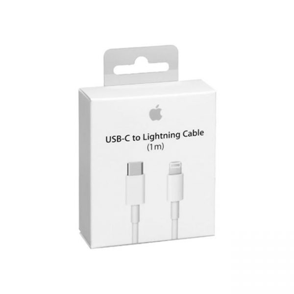 جعبه کابل شارژ موبایل اپل iPhone 12 Pro Max USB-C to Lightning 1m