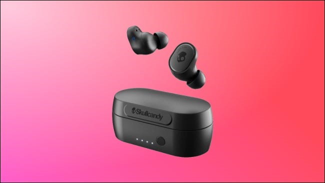 skullcandy sesh evo در زمینه صورتی