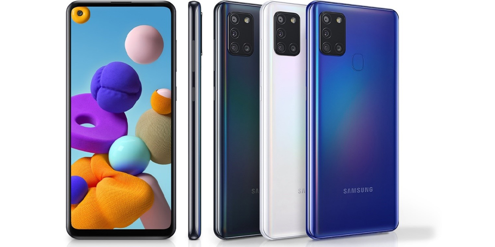 گوشی A21s 64GB 6GB با ظاهری زیبا و راحت
