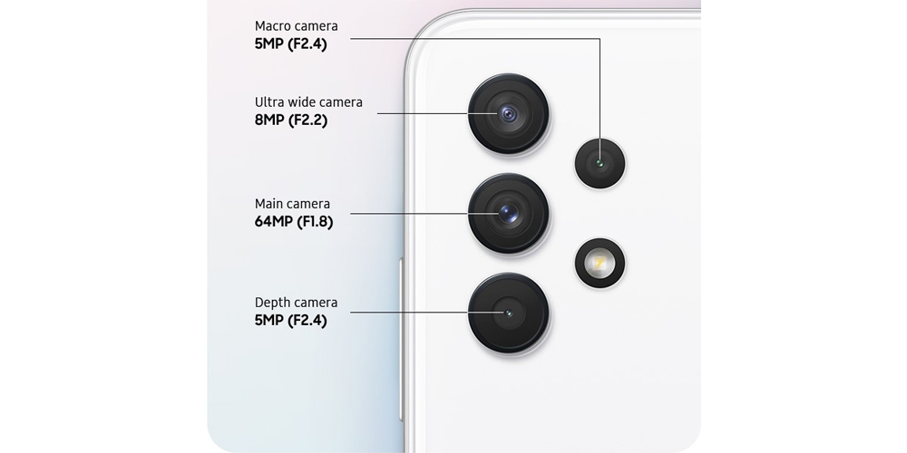  دوربین چهارگانه گوشی سامسونگ A32