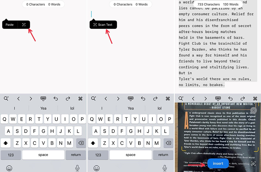 مراحل تنظیمات و اسکن کردن متن با گوشی آیفون به روزرسانی شده با iOS15