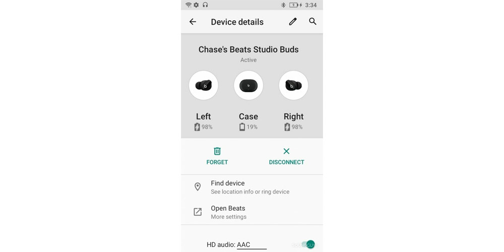 جستجو در تنظیمات دستگاه خود در Android عمر باتری، ردیابی و موارد دیگر را نشان می دهد