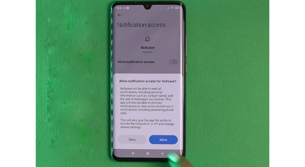 نحوه راه اندازی برنامه Notisave