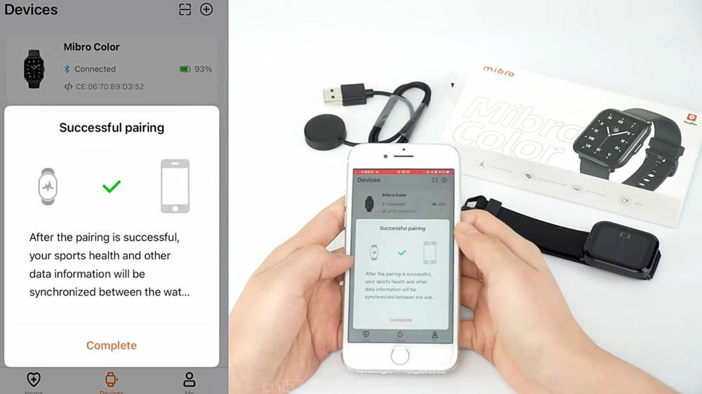 نحوه اتصال ساعت Mibro Color به گوشی