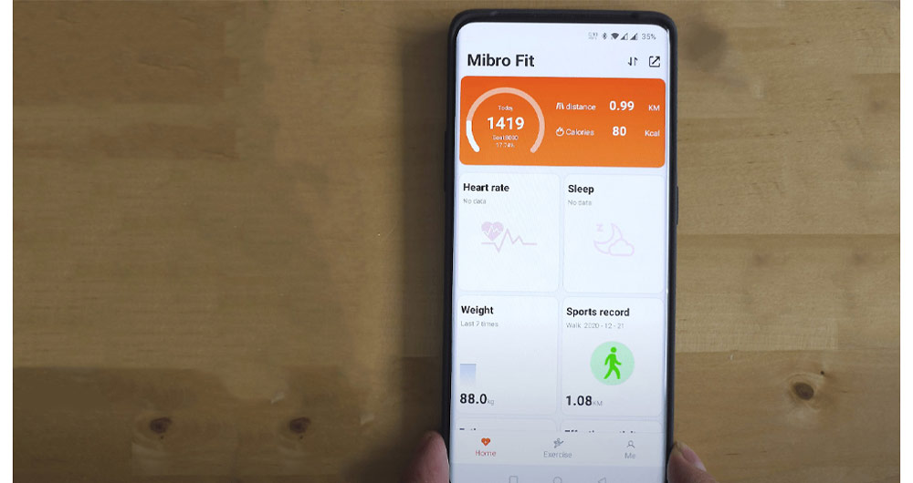اپلیکیشن Mibro Fit برای ساعت هوشمند Mibro Lite