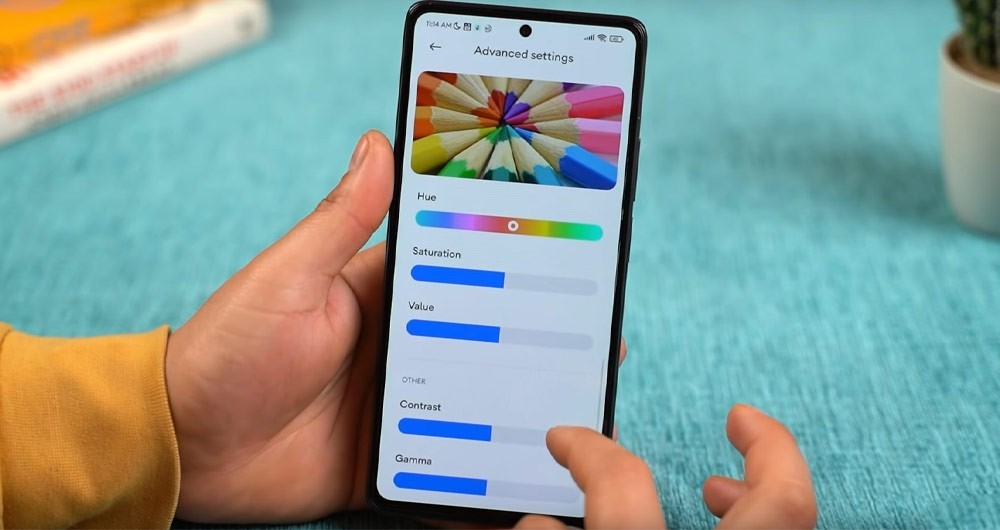 تنظیم رنگ ها در صفحه نمایش گوشی شیائومی 11T Pro