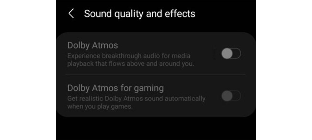 تنظیمات Dolby Atmos