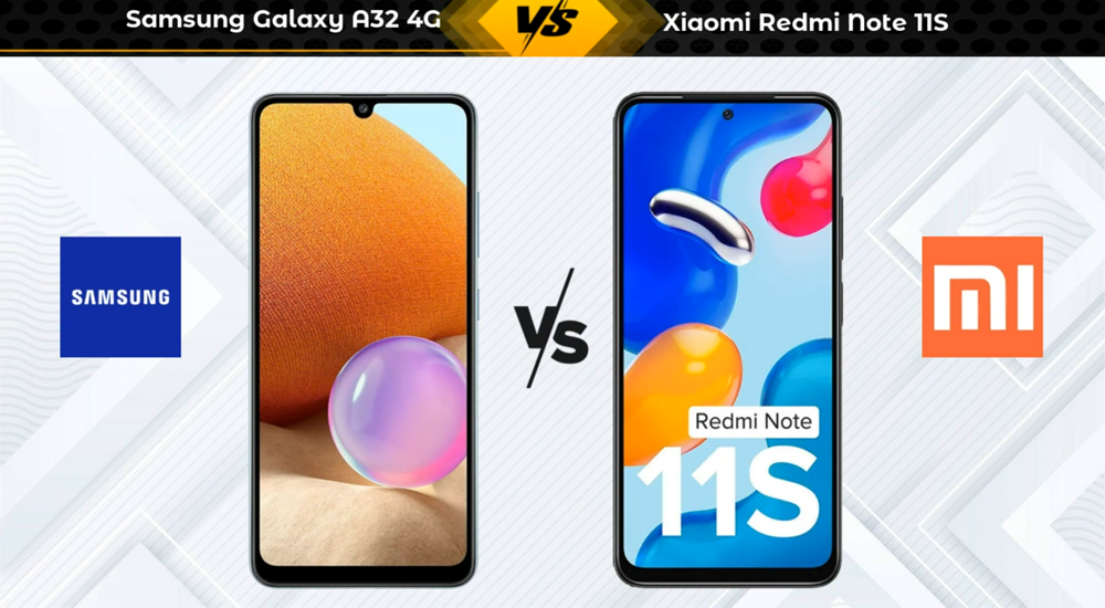 مقایسه گوشی Redmi Note 11s با A32 سامسونگ 