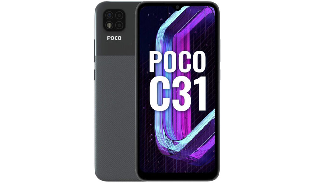 گوشی Poco c31 با حافظه ی 64 گیگابایت و رم 4 گیگابایت
