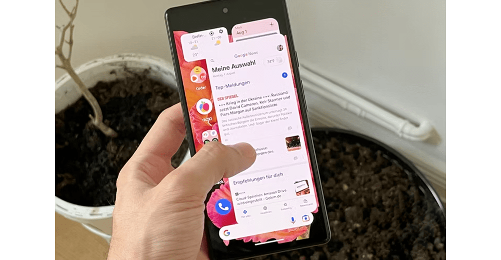 ژست بازگشت پیش بینی کننده اندروید 13