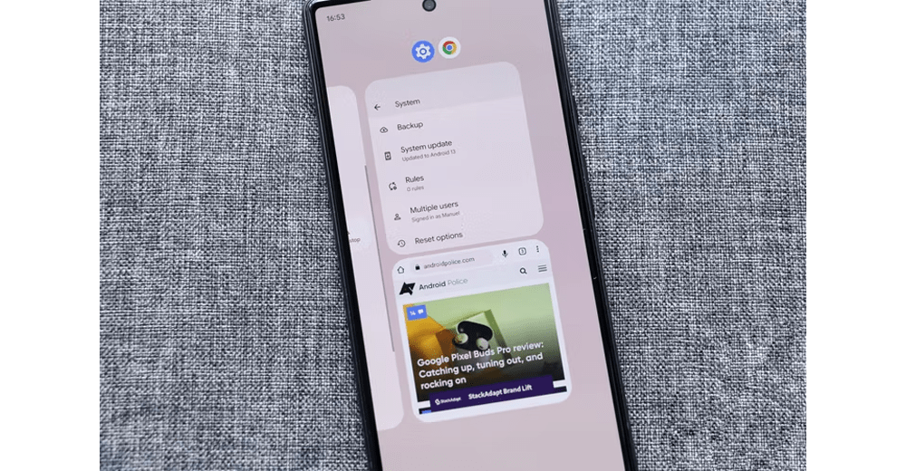 بررسی صفحه نمایش تقسیم شده اندروید 13