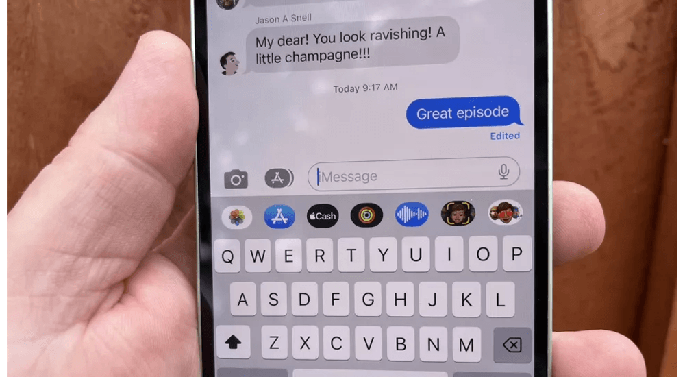 پیام متنی ویرایش شده در iOS 16