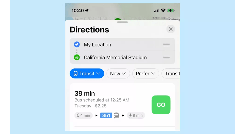 نقشه های iOS 16 کرایه تاکسی و اتوبوس را نشان می دهد