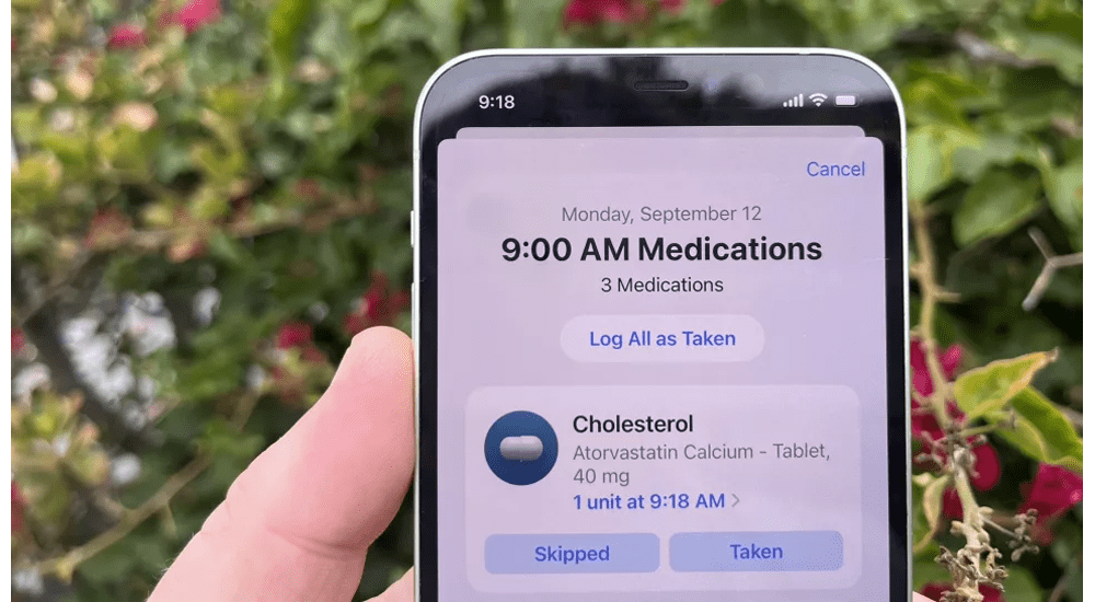 ردیابی داروها در برنامه سلامت در iOS 16