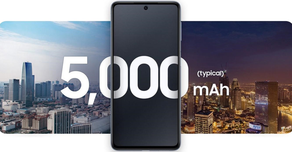 گوشی موبایل سامسونگ Galaxy M53 5G با حافظه 128 رم 8 گیگ دارای باتری 5000 میلی آمپر ساعتی