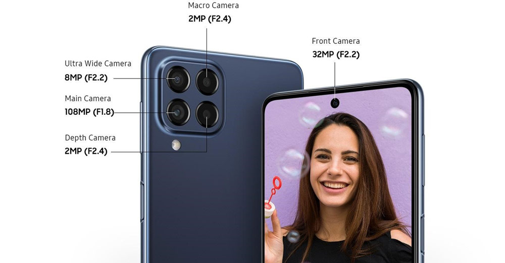 دوربین های گوشی موبایل سامسونگ Galaxy M53 5G با حافظه 128 رم 8 گیگ