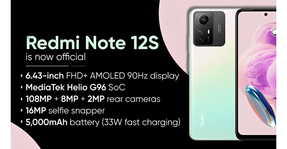 ویژگی‌های گوشی شیائومی مدل Redmi Note 12S