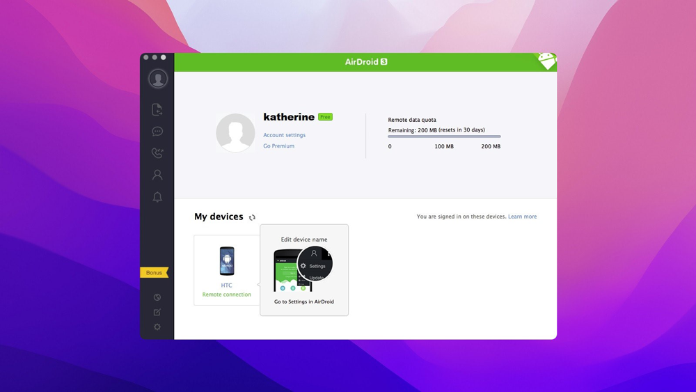اپلیکیشن AirDroid