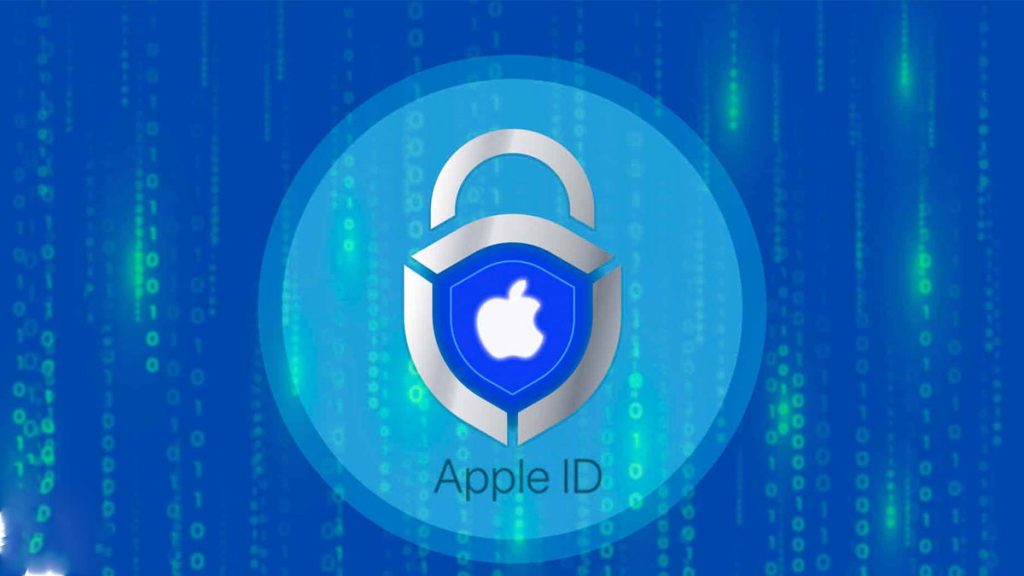 امنیت اپل آیدی- لوگوی اپل روی یک قفل که نماد افزایش امنیت applle ID است