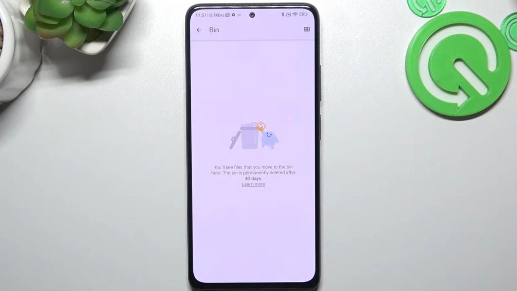 سطل زباله گوشی شیائومی کجاست؟ - آیکن سطل زباله شیائومی