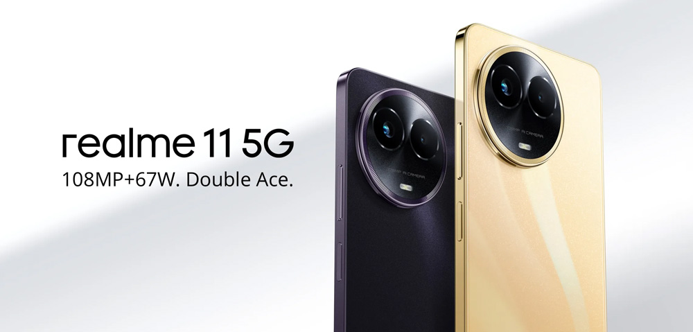 طراحی گوشی ریلمی C11 4G در دو رنگ مشکی و طلایی 