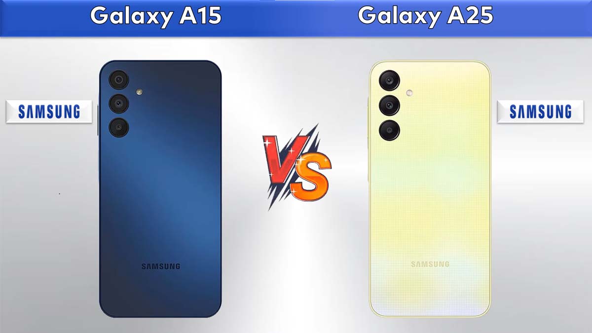 مقایسه A15 و A25 سامسونگ