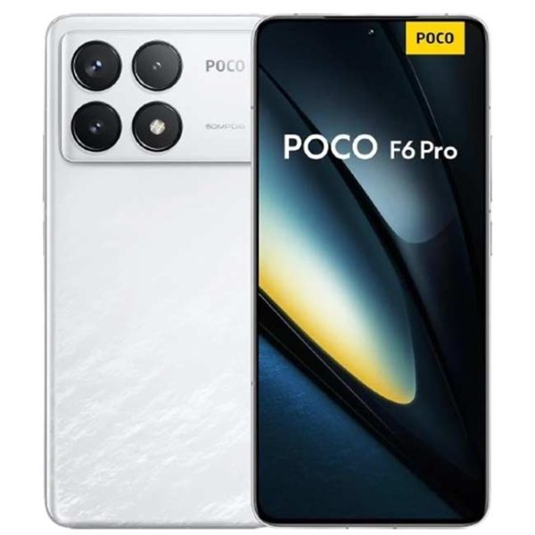قیمت گوشی poco f6 pro رم 12 پشت و رو رنگ سفید