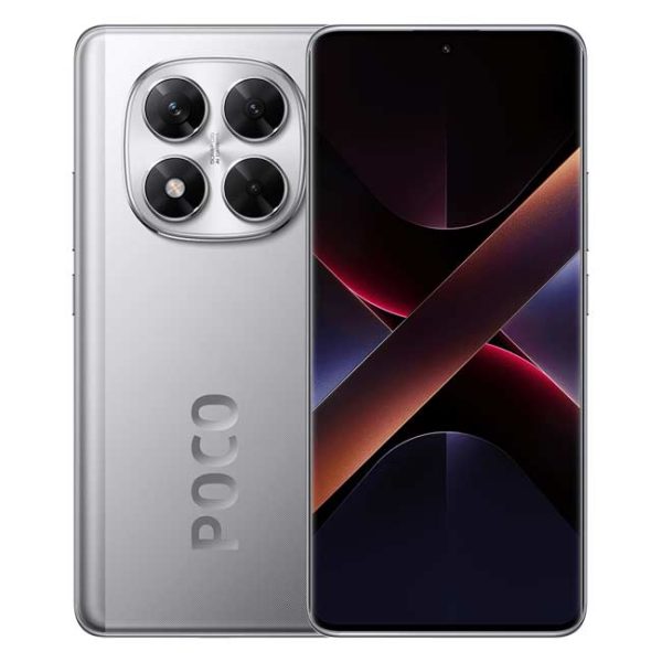 گوشی شیائومی پوکو x7 نقره ای پشت و رو