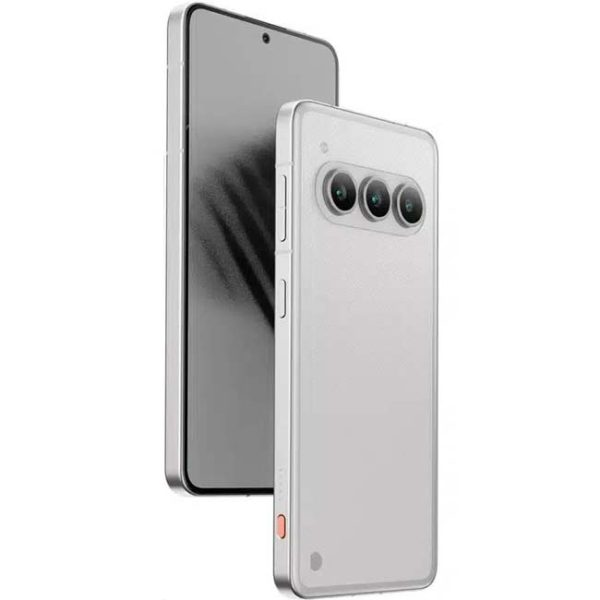 گوشی داریا Bond II 5G سفید نمای پشت و جلو به صورت عمودی